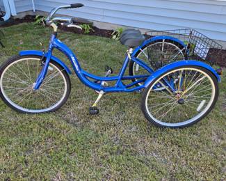 Schwinn Meridian Single Speed Adult Tricycle 26" Electic Blue Uni Adult Trike