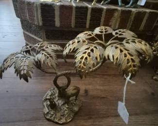 Camels and palm trees