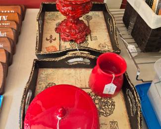Trays and China ware