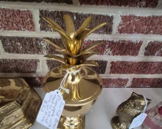 Brass Pineapple Dish