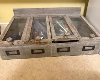 Wood storage bin with lift closures