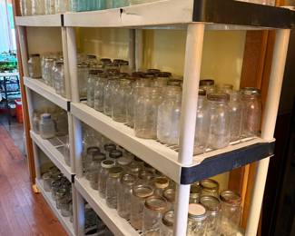 Vintage canning jars