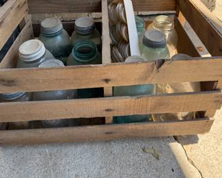 Vintage canning jars