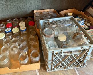Vintage canning jars