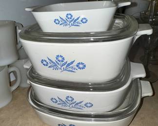Corning Ware Blue Cornflower baking dishes