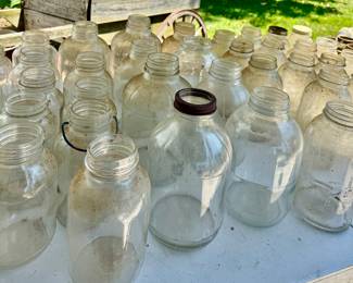 Vintage canning jars