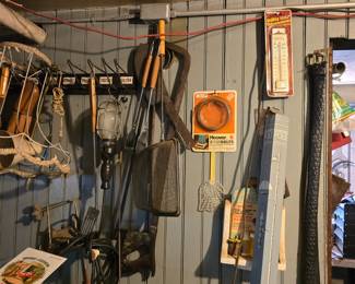 Tools, garden pole and more