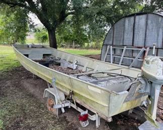 Back View of Jon Boat
