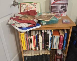 Books - Shelf - Gloves