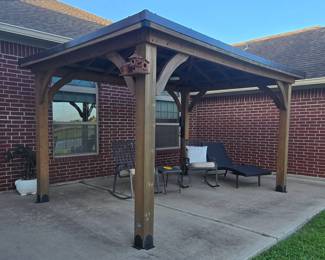 Nice Gazebo with Fan and Light