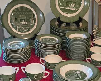 Colonial Homestead by Royal China Set