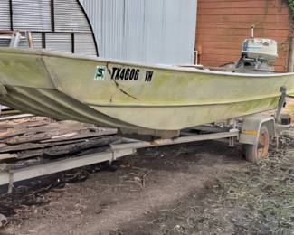 Aluminum Jon Boat with Motor