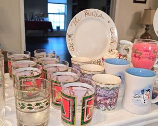 Christmas China and Glassrs
