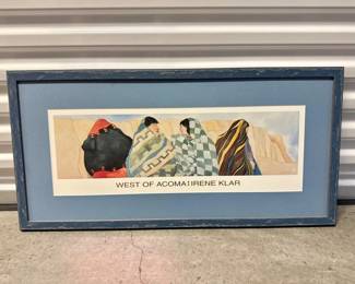 76 IreneKlarWestofAcomaFramedPrintProfessionallyFramed
