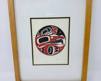 99 RavenDrumPrintbyTsimshianGitksanArtistDannyDennisSigned