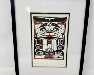 67 SignedCarlStromquistOnceAsleepHeNowStandsTallBearPrint