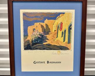 5 GustaveBaumannOldSantaFeSignedFramedPoster2007Print