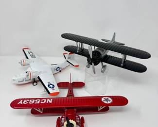 52 DieCastAirplaneLotTexacoCoastGuardStearmanTrainer