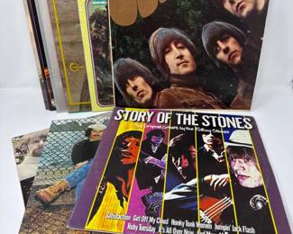 73 ClassicRockVinylLotBeatlesStonesCCRJoanBaezMore