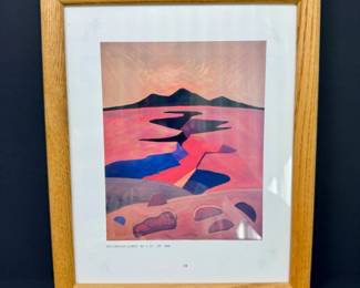 30 FramedPrintRioGrandeGorge1988OilArtVividColors