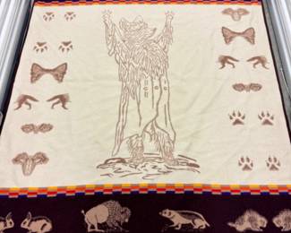 24 PendletonBeaverStateCoyoteWoolBlanket