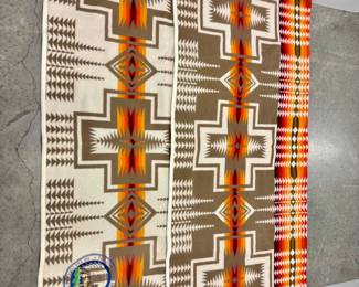 23 PendletonBeaverStateWoolBlanketColvilleTribeEmbroideredPatch