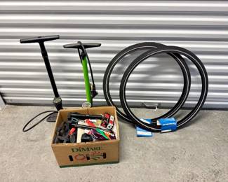 88 BikeAccessoriesLot2FloorPumpsBrandNewTiresToolsMore