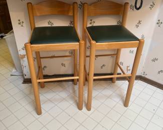 Mid-Century Modern Style Breakfast Table & Chairs. Includes two matching bar stools.