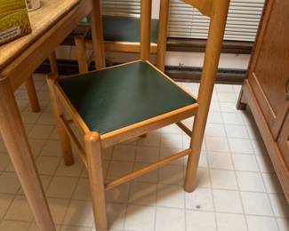 Mid-Century Modern Style Breakfast Table & Chairs. Includes two matching bar stools.
