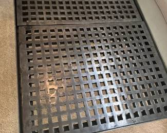 This fabulous piece was custom made from two London, England drainage gates. Fabulous and very heavy!