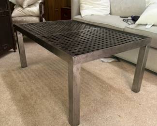 This fabulous piece was custom made from two London, England drainage gates. Fabulous and very heavy!