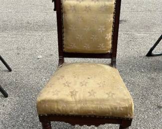 Victorian Eastlake Walnut Antique Chair