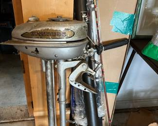 Evinrude Sportsman outboard motor.