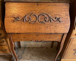 Antique oak secretary/desk.