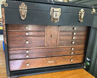 Antique machinist tool box.