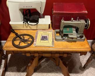 Singer Touch & Sew sewing machine; Hamilton Ross Sew-Rite sewing machine.