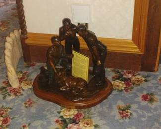 2. LARGE BRONZE STATUE $4500