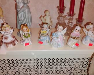 540. GIRL OR ANGEL STATUES $7 EA