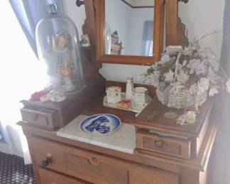 17. SMALL ANTIQUE DRESSER $225
