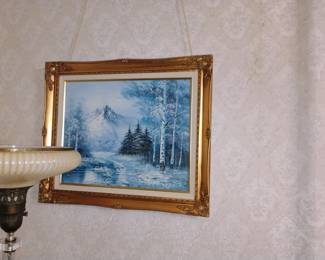 524, NICE GOLD FRAMED OIL $35