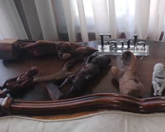80. WOODEN SCULPTURES