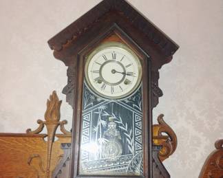 12. ANTIQUE CLOCK $175