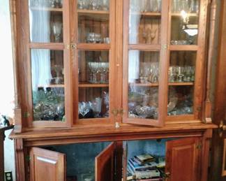 573. ANTIQUE CABINET $575