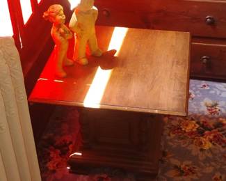 57. SMALL ANTIQUE TABLE $65