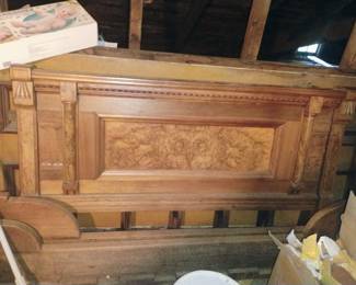 417. ANTIQUE FULL SIZE ORNATE BED $150