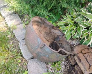 3. CAST IRON KETTLE WAS USED FOR PLANTS.     $50