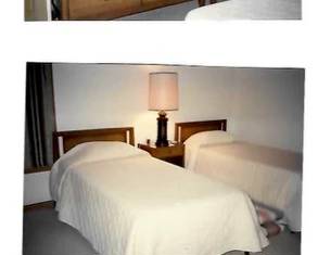 Beautiful MCM wood bedroom set: 2 single bed frames with headboard and footboard, 1 nightstand, dresser with mirror and chest of drawers