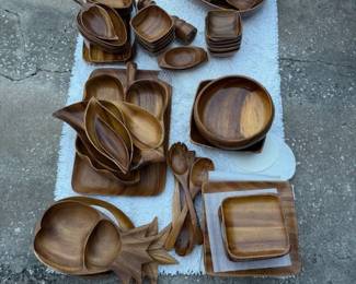 Money wood serving sets