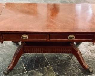 Mid Century Drop Leaf Extendable Coffee Table.