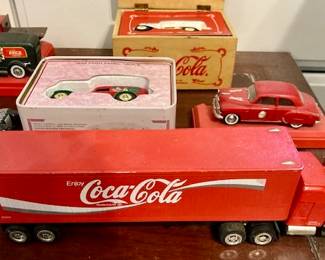 Vintage Coca Cola Die Cast Collectables.